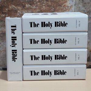 The Holy Bible Cassettes KJV Old Testament Vol 1- 4 Missing Cassette 22 New Test